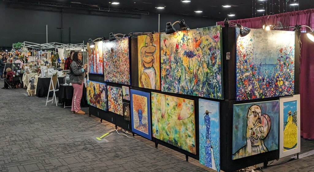 Inside of convention center